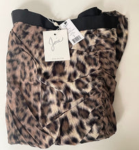 Load image into Gallery viewer, Joie Ornica Skirt Womens 4 Leopard Print Asymmetrical Ruched Draped