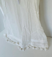 Load image into Gallery viewer, Joie White Embroidered Cotton Tunic Dress – Women's Small, Boho Tassel Detail