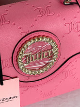 Load image into Gallery viewer, Juicy Couture Crossbody Stay in Circle Pink Satchel Vegan Leather Top Handle