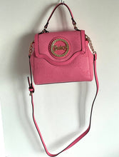 Load image into Gallery viewer, Juicy Couture Crossbody Stay in Circle Pink Satchel Vegan Leather Top Handle