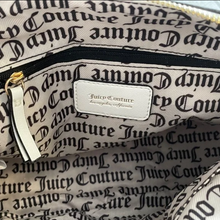 Load image into Gallery viewer, Juicy_Couture_Denim_Heritage_Satchel_White_Crossbody_Vegan_Leather_Blue_C