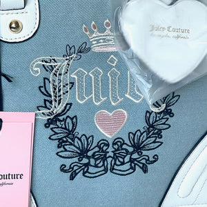Juicy_Couture_Denim_Heritage_Satchel_White_Crossbody_Vegan_Leather_Blue_C