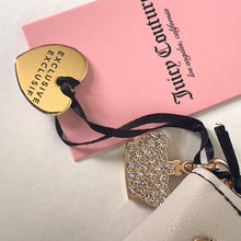 Load image into Gallery viewer, Juicy Couture Dreamy Long Wallet Licorice Crown Velour Crystals Large Black Slim