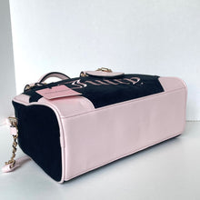 Load image into Gallery viewer, Juicy Couture Urban Heritage Bowler Bag Black Liquorice &amp; Petal Pink Crossbody