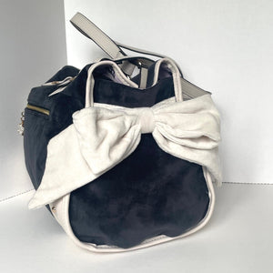 Juicy Couture Dreamy Juicy Tote Bag Wallet Heritage Liquorice Crystal Bow Crown