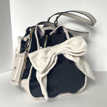 Load image into Gallery viewer, Juicy Couture Dreamy Juicy Tote Bag Wallet Heritage Liquorice Crystal Bow Crown