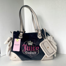Load image into Gallery viewer, Juicy Couture Dreamy Juicy Tote Bag Wallet Heritage Liquorice Crystal Bow Crown