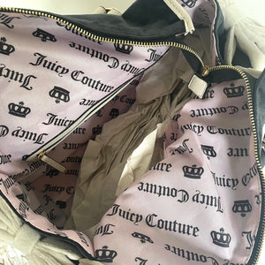 Juicy Couture Dreamy Juicy Tote Bag Wallet Heritage Liquorice Crystal Bow Crown