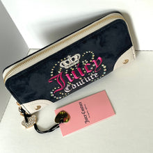 Load image into Gallery viewer, Juicy Couture Dreamy Juicy Tote Bag Wallet Heritage Liquorice Crystal Bow Crown
