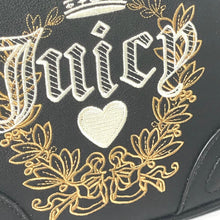 Load image into Gallery viewer, Juicy Couture Heritage Crossbody Small Black Camera Bag Top Zip Faux Leather