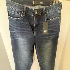 KUT From The Kloth Mia High Rise Toothpick Skinny Jean Womens 8 Blue Denim