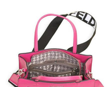 Load image into Gallery viewer, Karl Lagerfeld Maybelle Satchel Crossbody Pink Small Tote Guitar Strap 