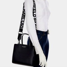 Load image into Gallery viewer, Karl Lagerfeld Maybelle Satchel Crossbody Pink Small Tote Guitar Strap 