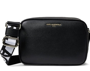 Karl Lagerfeld Maybelle Crossbody Women Black Camera Bag Vegan leather