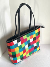 Load image into Gallery viewer, Karl Lagerfeld Maybelle Medium Tote Checkerboard Shoulder Bag Multicolor