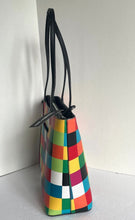 Load image into Gallery viewer, Karl Lagerfeld Maybelle Medium Tote Checkerboard Shoulder Bag Multicolor