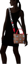 Load image into Gallery viewer, Karl Lagerfeld Maybelle Satchel Crossbody Medium Black IKONS Cat Heart Bag