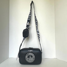 Load image into Gallery viewer, Karl Lagerfeld Paris Maybelle Camera Crossbody Bag Black Eiffel Coin Case