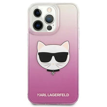 Load image into Gallery viewer, Karl Lagerfeld iPhone 13 Case Pink Iconic Choupette CAT Hard Bumper NIB