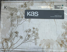 Load image into Gallery viewer, Kas Queen King Duvet Cover Set Off White Floral Cotton 3 Piece Embroidered