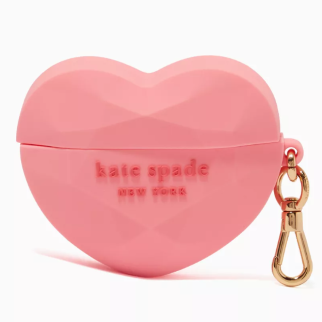 Kate Spade Airpod Pro Case Gala 3d Candy Heart Pink Bag Clip Boxed 