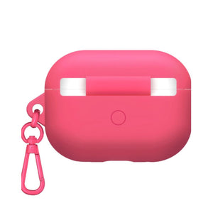 Kate Spade Airpods Pro 1 & 2 GEN Case Silicone Pom Pom Pink Keychain Clip