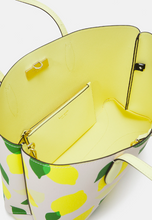 Load image into Gallery viewer, Kate Spade All Day Large Tote Lemon Toss Leather Detachable Wristlet Shoulder Bag