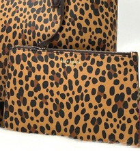 Load image into Gallery viewer, Kate Spade All Day Leopard Cheetah Large Tote Bag Purse Handbag Wristlet Set