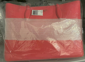Kate Spade All Day Tote Pink Large Leather Shoulder Bag Polkadot Wristlet ORIG PKG