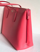 Load image into Gallery viewer, Kate Spade All day Zip Work Tote Womens Large Pink Leather Laptop Bag, Peach Melba