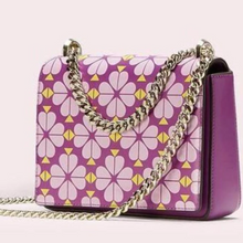 Load image into Gallery viewer, Kate Spade Amelia Shoulder Bag Womens Pink 3D Floral Leather Chain Crossbody