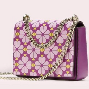 Kate Spade Amelia Shoulder Bag Womens Pink 3D Floral Leather Chain Crossbody