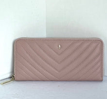 Load image into Gallery viewer, Kate Spade Amelia Slim Continental Wallet Womens Leather Quilted Flapper Pink