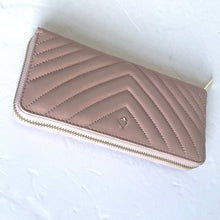 Load image into Gallery viewer, Kate Spade Amelia Slim Continental Wallet Womens Leather Quilted Flapper Pink