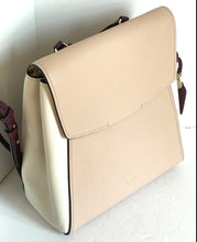 Load image into Gallery viewer, Kate Spade Backpack Womens Beige Medium Leather Pushlock Adjustable Grace