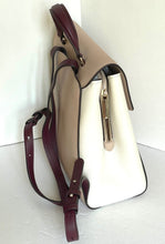 Load image into Gallery viewer, Kate Spade Backpack Womens Beige Medium Leather Pushlock Adjustable Grace