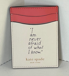 Kate Spade Black Beauty Wallet Women’s Storyteller Cardholder Leather
