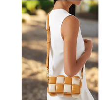 Load image into Gallery viewer, Kate Spade Boxxy Colorblock East West Crossbody Bag Bare Leather Beige ORGPKG.
