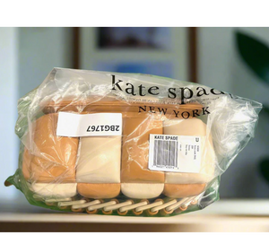 Kate Spade Boxxy Colorblock East West Crossbody Bag Bare Leather Beige ORGPKG.