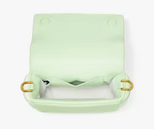 Load image into Gallery viewer, Kate Spade Boxxy Green Colorblocked East-West Crossbody Leather Crossbody