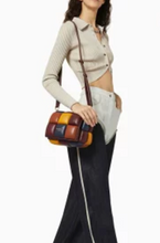Load image into Gallery viewer, Kate Spade Boxxy Merlot Multi 3D Leather Crossbody Colorblock Cube Top Handle