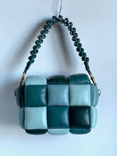 Load image into Gallery viewer, Kate Spade Boxxy Multi 3D Pine Leather Crossbody Colorblock Cube Top Handle