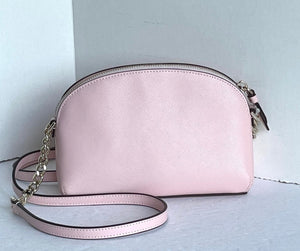 Kate Spade Cameron Street Hilli Small Pink Crossbody Dome Leather Shoulder Bag