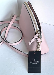 Kate Spade Cameron Street Hilli Small Pink Crossbody Dome Leather Shoulder Bag