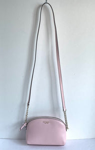 Kate Spade Cameron Street Hilli Small Pink Crossbody Dome Leather Shoulder Bag