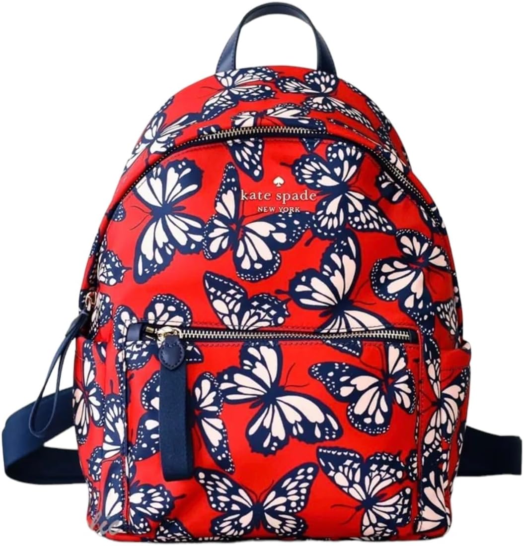 Kate Spade Chelsea The Little Better Medium Nylon Backpack Butterfly Multi