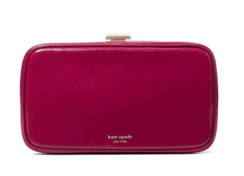 Kate Spade Clutch Pink Crossbody Patent Leather Tonight Chain Shoulder Bag