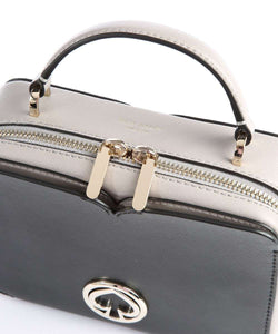 Kate Spade Crossbody Top Handle Vanity Womens Black Leather Small Boxy Bag