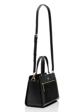 Load image into Gallery viewer, Kate Spade Crossbody Womens Black Large Satchel Leather Suede Harlan Bag