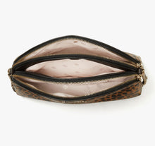 Load image into Gallery viewer, Kate Spade Crossbody Womens Leopard Brown Leather Dome Spencer Double Zip